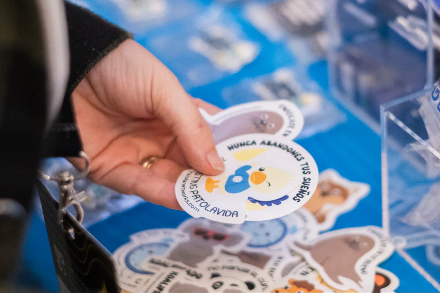 Pegatinas y merchandising de las marcas